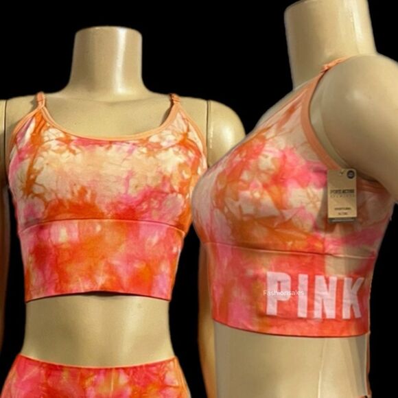 Victorias Secret PINK Active Seamless Sports Bra Lightly Padded longline - Picture 5 of 14